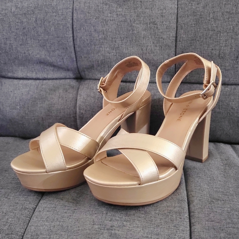 Sun + Stone lillah heels platform dress sandals
